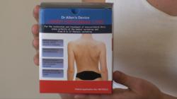 Dr. Allen's device to treat back pain and Sciatica